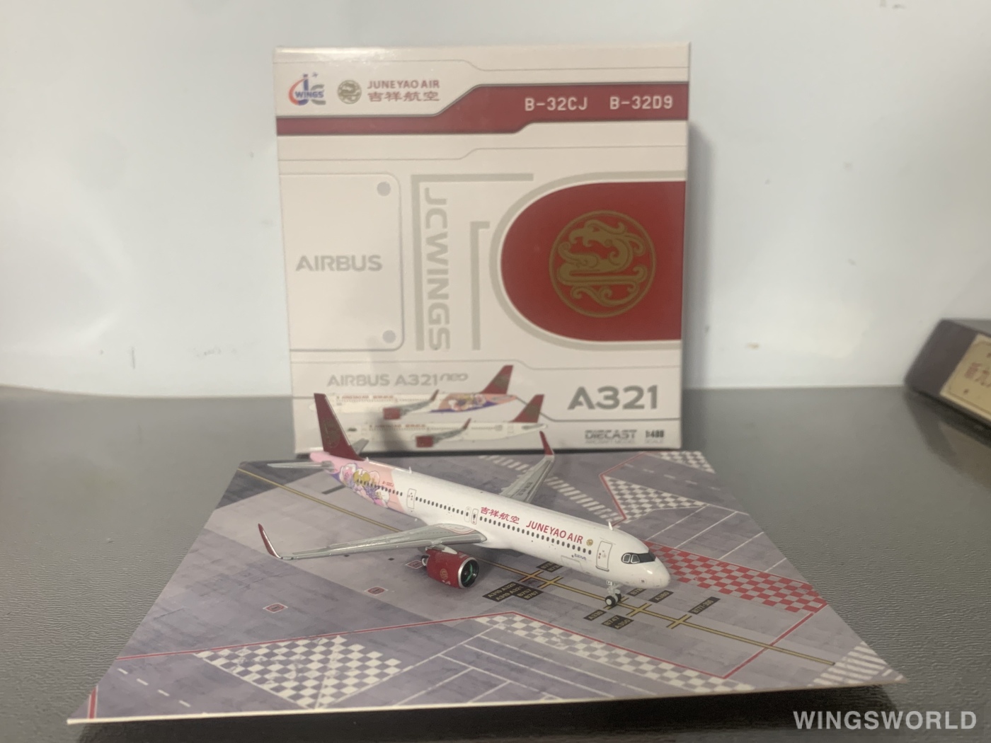 JC Wings 1:400 LH4333 Juneyao Airlines 吉祥航空 Airbus A321neo B-32CJ