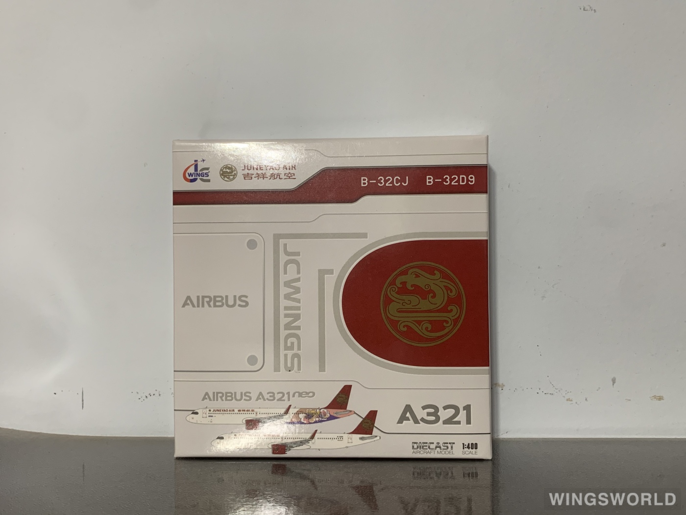 JC Wings 1:400 LH4333 Juneyao Airlines 吉祥航空 Airbus A321neo B-32CJ