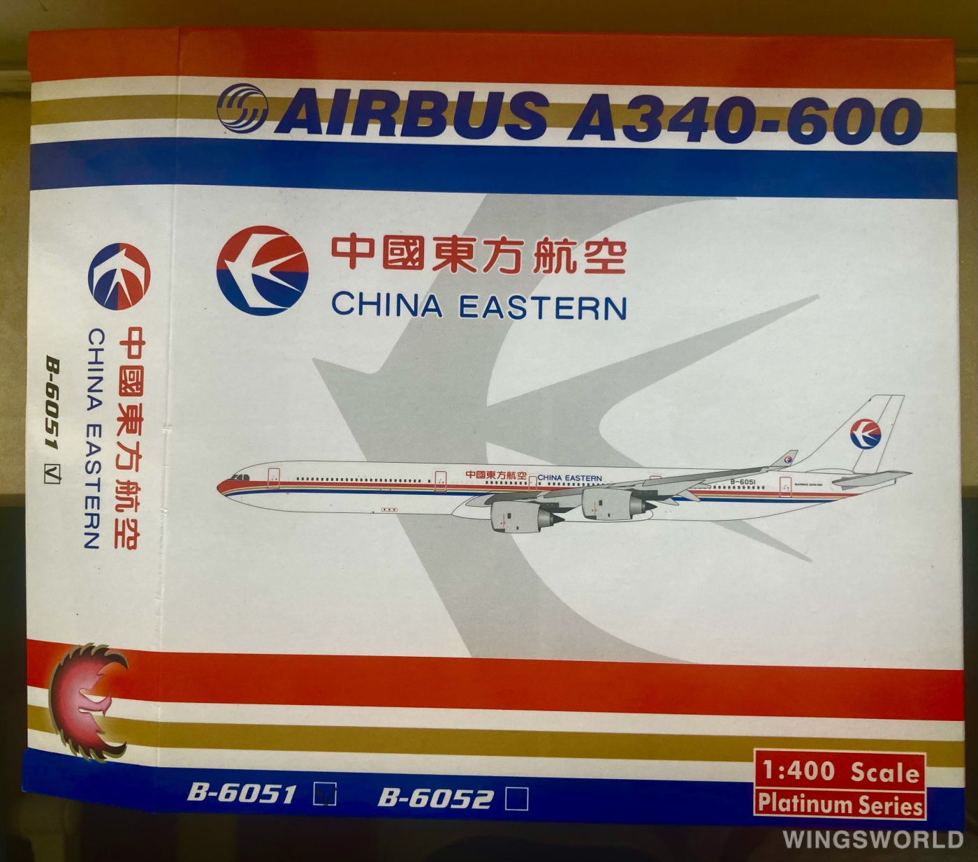 Phoenix 1:400 PH10463A China Eastern 中国东方航空 Airbus A340-600 B-6051