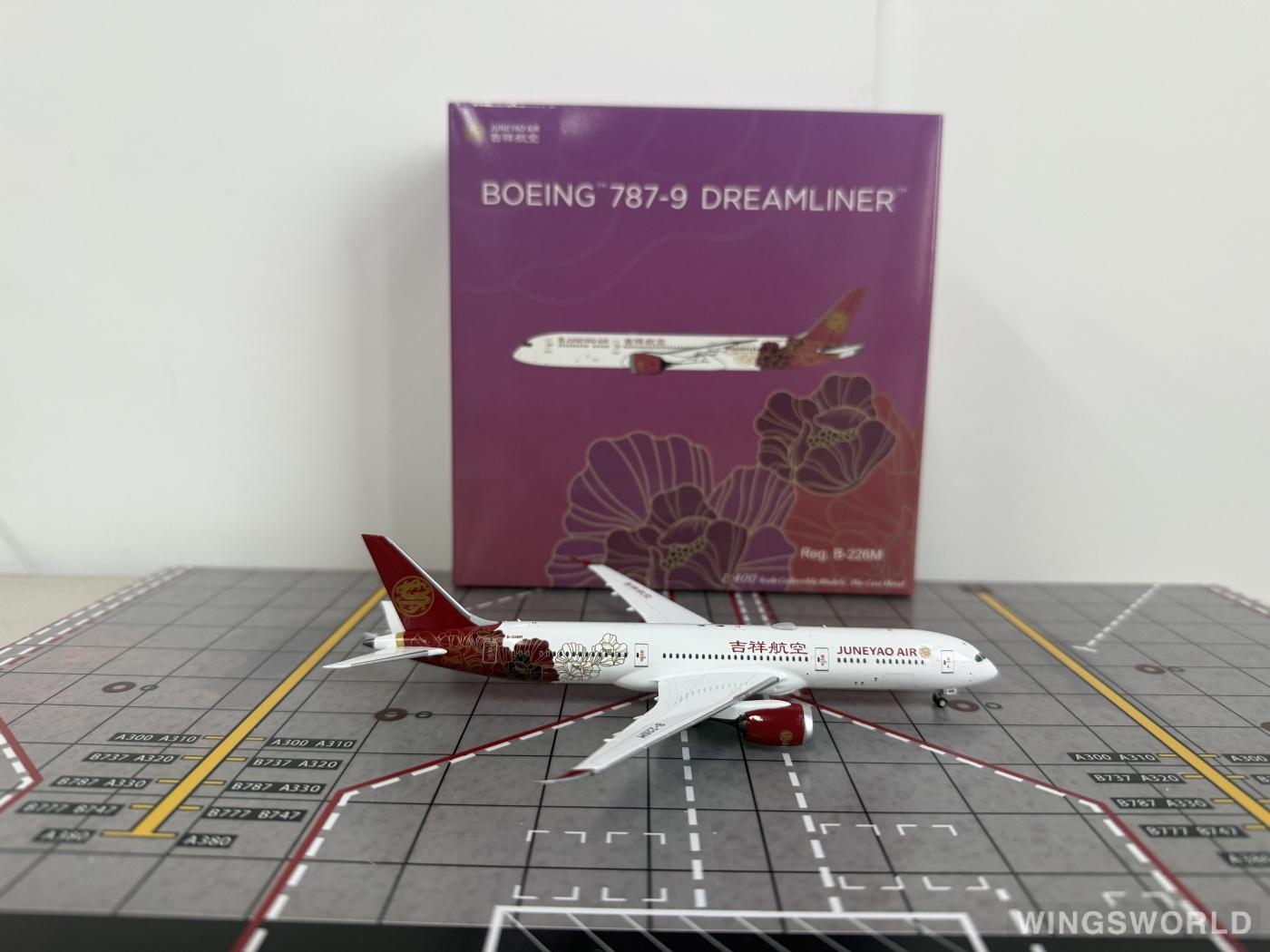 NGmodels 1:400 NG55146 Juneyao Airlines 吉祥航空 Boeing 787-9 B-226M