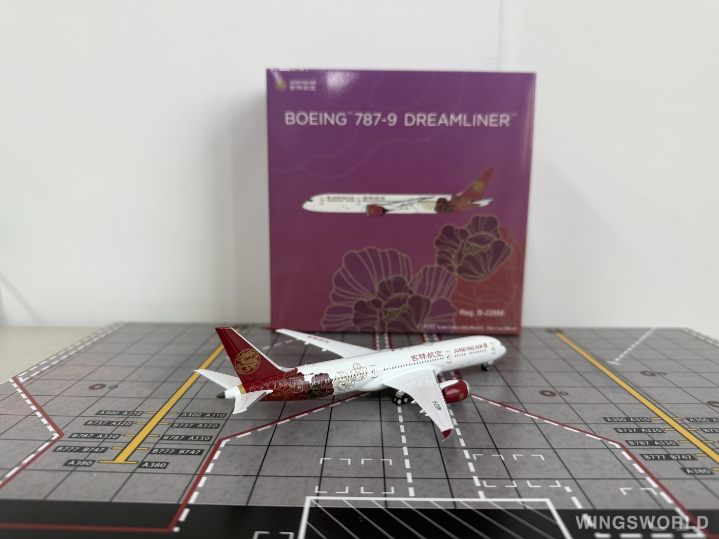 NGmodels 1:400 NG55146 Juneyao Airlines 吉祥航空 Boeing 787-9 B-226M