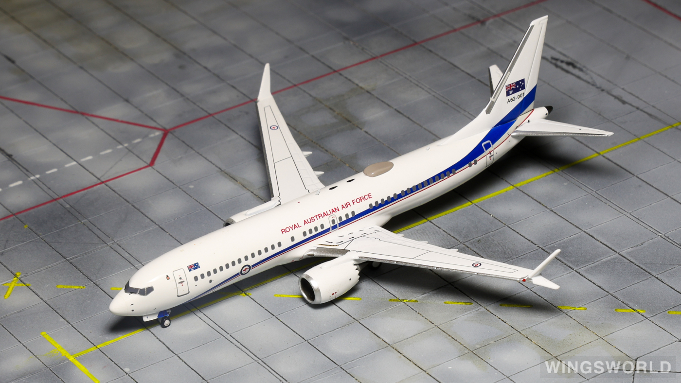 NGmodels 1:400 NG88035 RAAF 澳大利亚皇家空军 Boeing 737 MAX 8 62-001