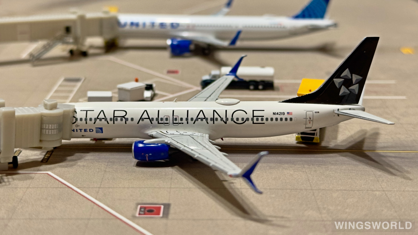 NGmodels 1:400 NG58062 United Airlines 美国联合航空 Boeing 737-800 N14219