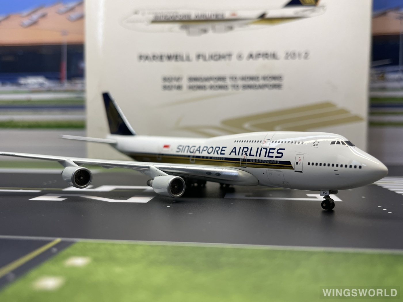 Jet-X 1:400 JX603 Singapore Airlines 新加坡航空 Boeing 747-400 9V-SPQ