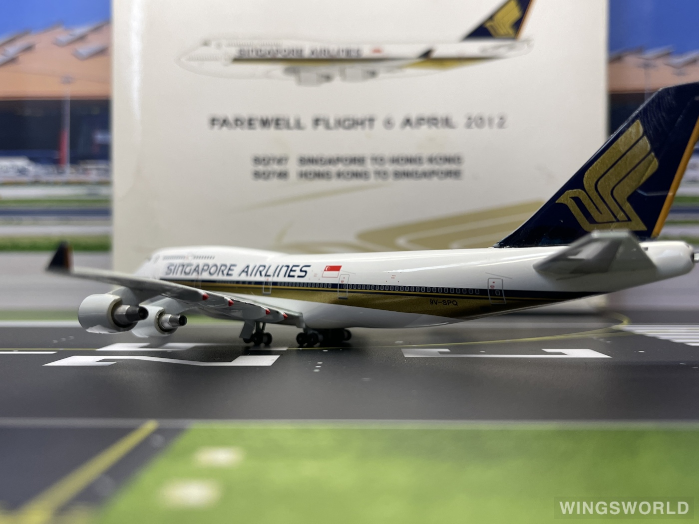 Jet-X 1:400 JX603 Singapore Airlines 新加坡航空 Boeing 747-400 9V-SPQ