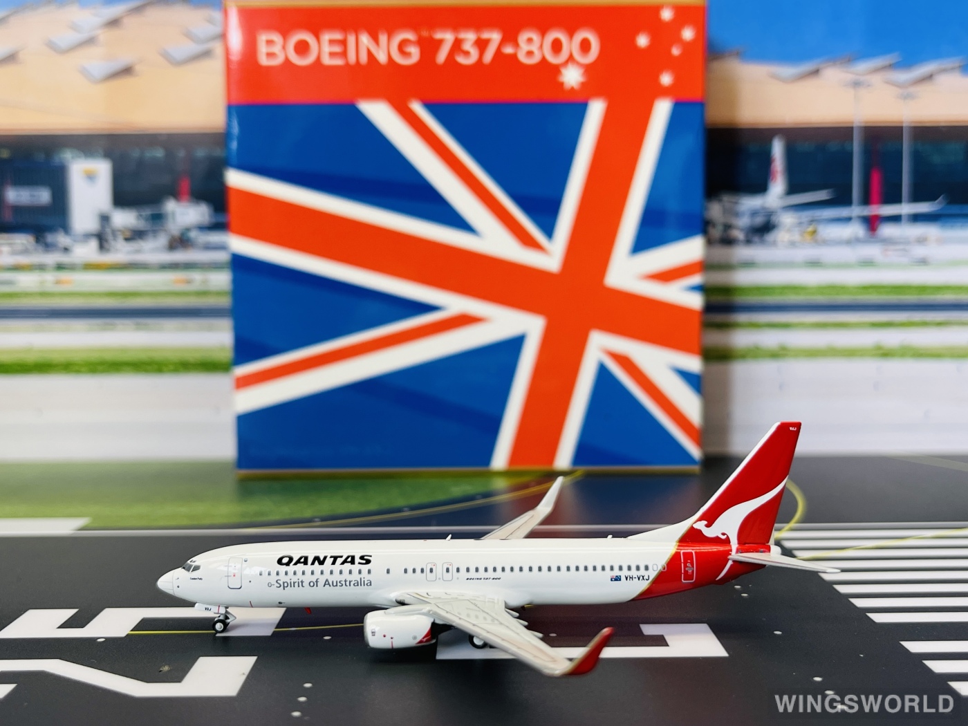 NGmodels 1:400 NG7380002A Qantas 澳洲航空 Boeing 737-800 VH-VXJ
