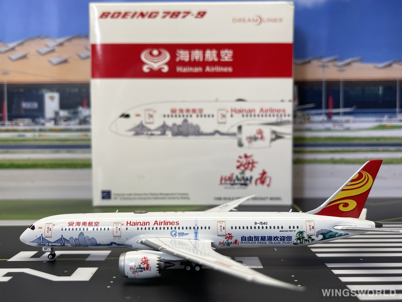 Aviation400 1:400 AV4193 Hainan Airlines 海南航空 Boeing 787-9 B-1540