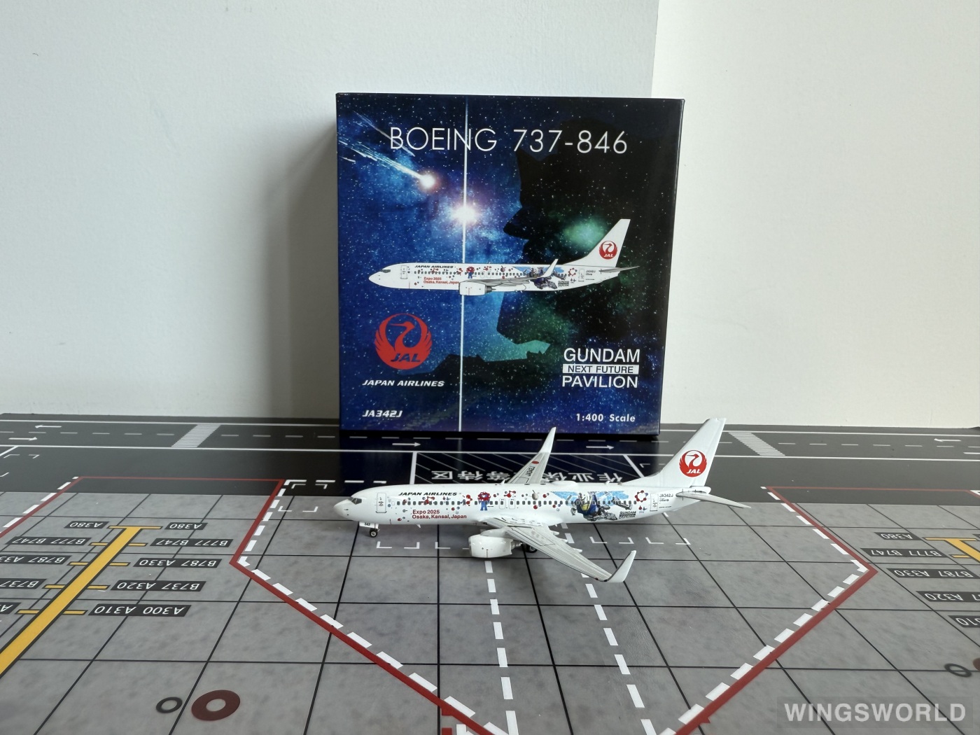 Phoenix 1:400 PH04647 Japan Airlines 日本航空 Boeing 737-800 JA342J