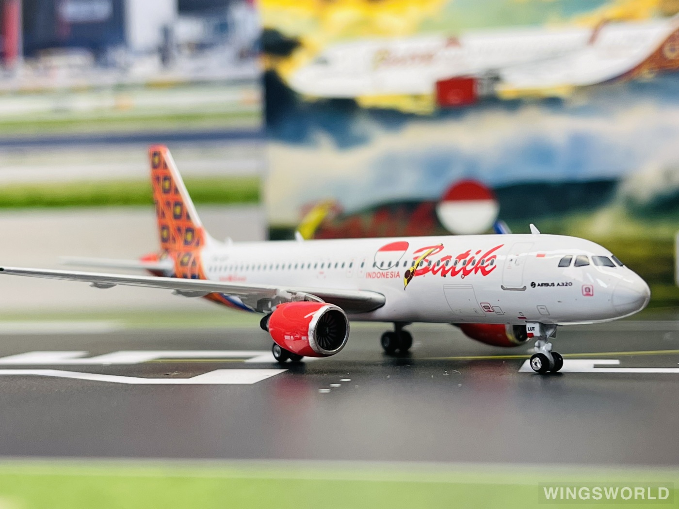 Phoenix 1:400 PH11655 Batik Air 巴泽航空 Airbus A320 PK-LUT