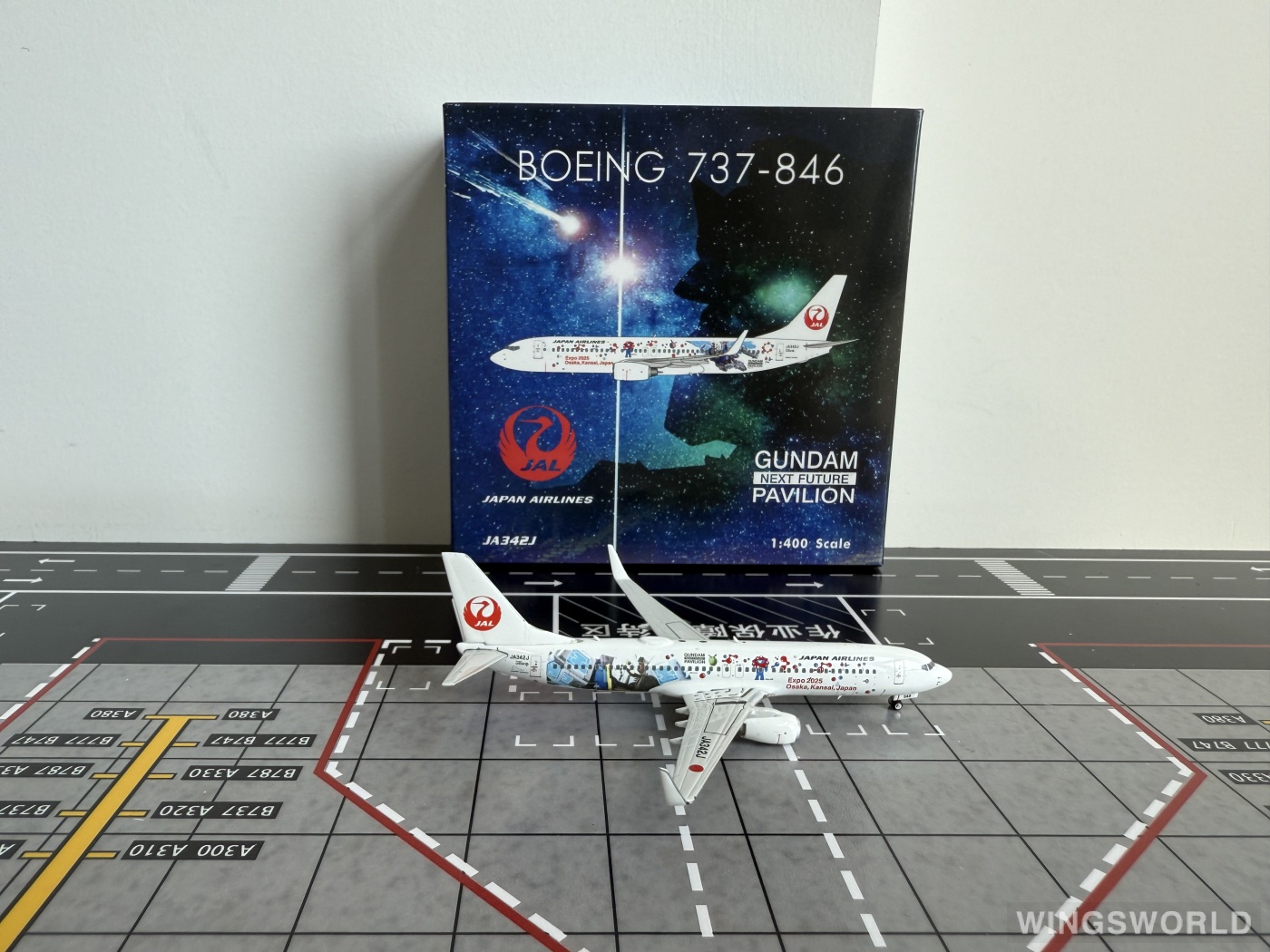 Phoenix 1:400 PH04647 Japan Airlines 日本航空 Boeing 737-800 JA342J