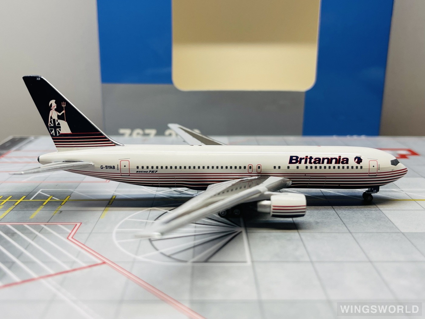 AeroClassics 1:400 AC419518 Britannia 大不列颠航空 Boeing 767-200 G-BYAB