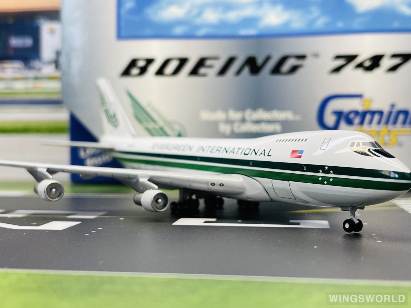 Geminijets 1:400 GJEIA061 Evergreen International Airlines 长青国际航空 Boeing 747-200 N482EV