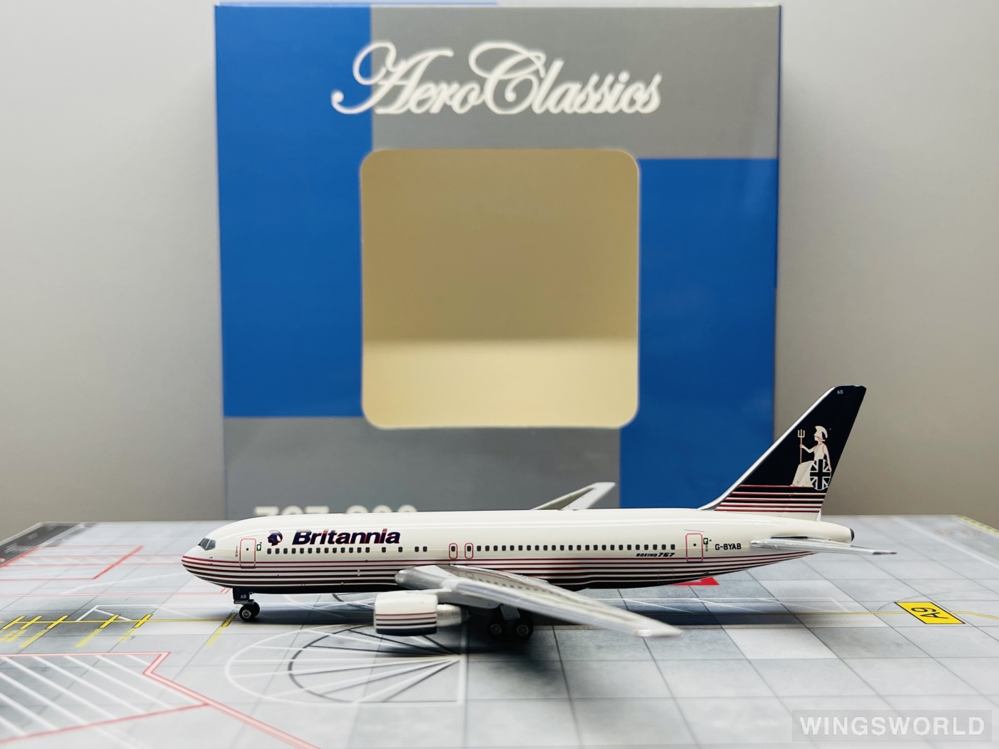AeroClassics 1:400 AC419518 Britannia 大不列颠航空 Boeing 767-200 G-BYAB