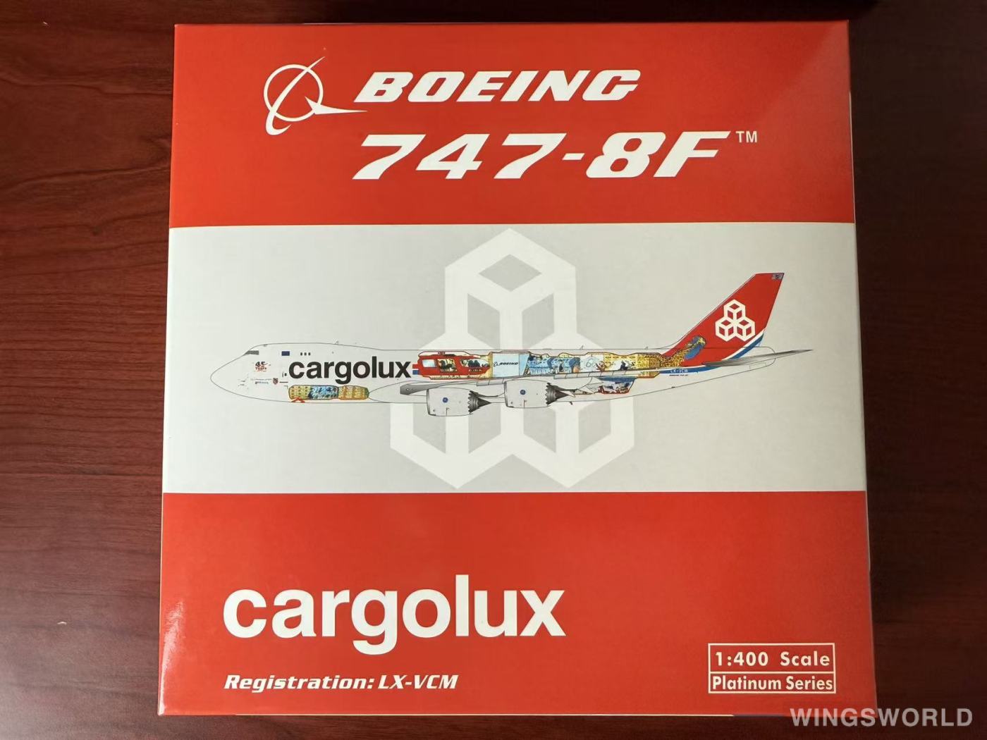 Phoenix 1:400 PH11328 Cargolux 卢森堡货运航空 Boeing 747-8F LX-VCM