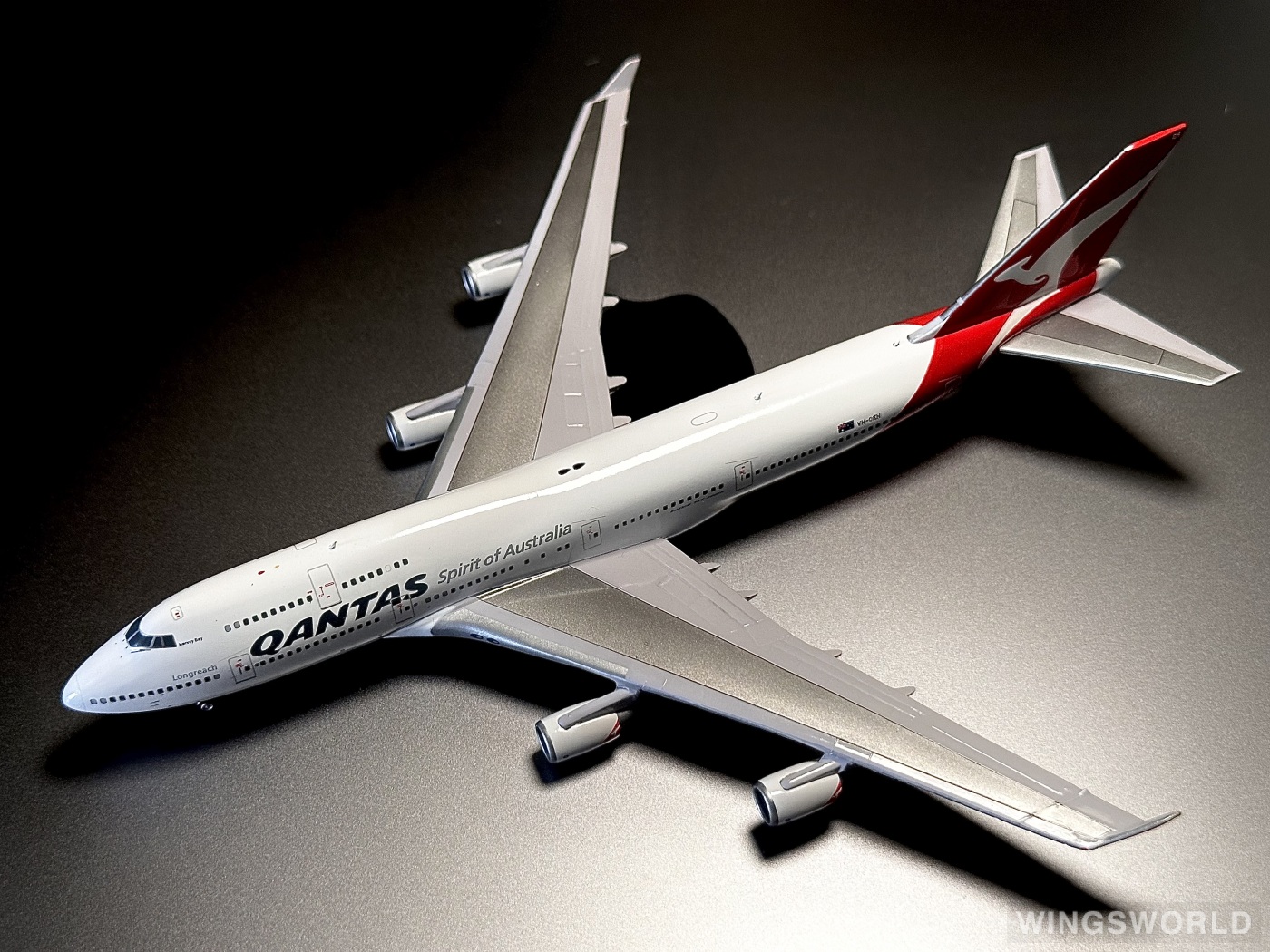 Geminijets 1:400 GJQFA1928 Qantas 澳洲航空 Boeing 747-400 VH-OEH