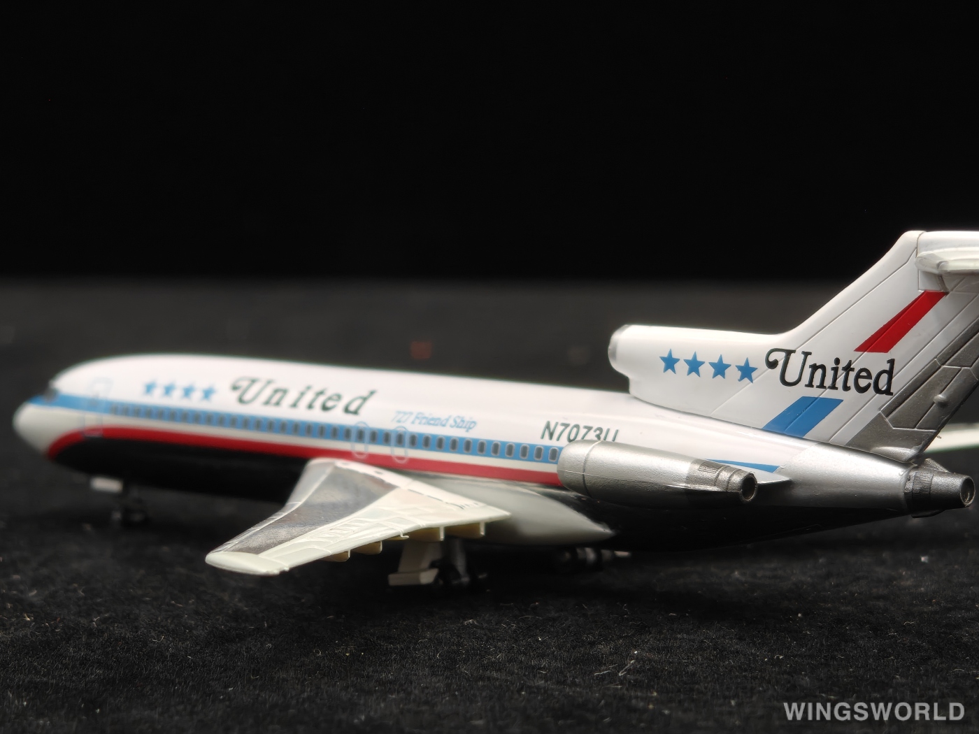 Jet-X 1:400 JX042 United Airlines 美国联合航空 Boeing 727-200 N7073U