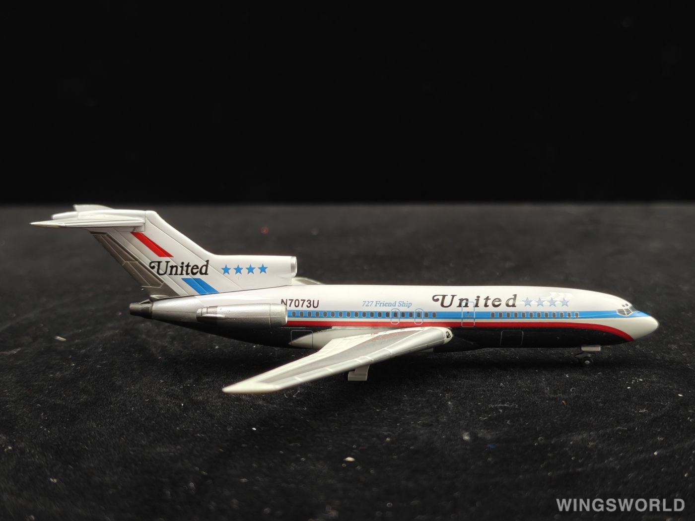 Jet-X 1:400 JX042 United Airlines 美国联合航空 Boeing 727-200 N7073U