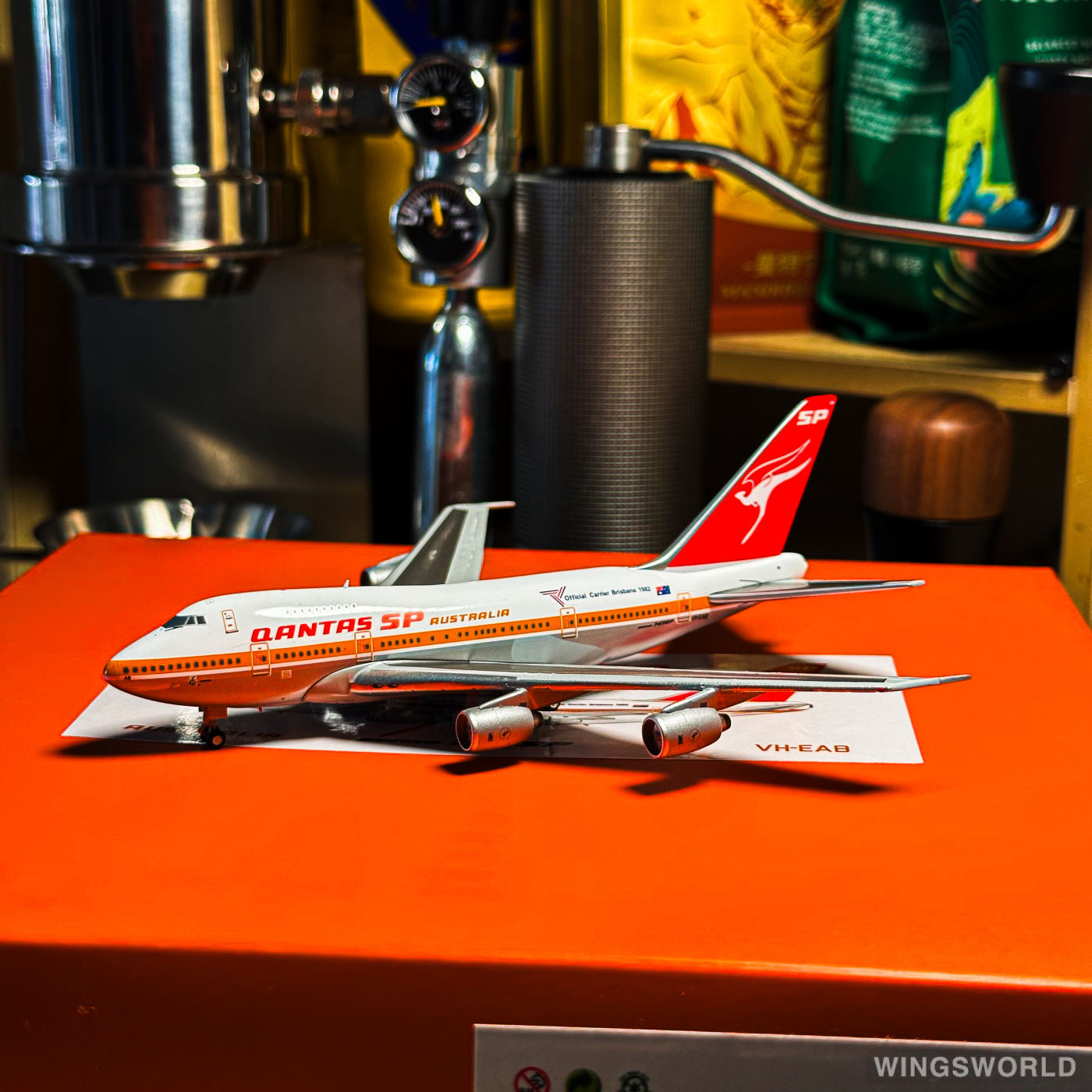 JC Wings 1:400 EW474S006 Qantas 澳洲航空 Boeing 747SP VH-EAB