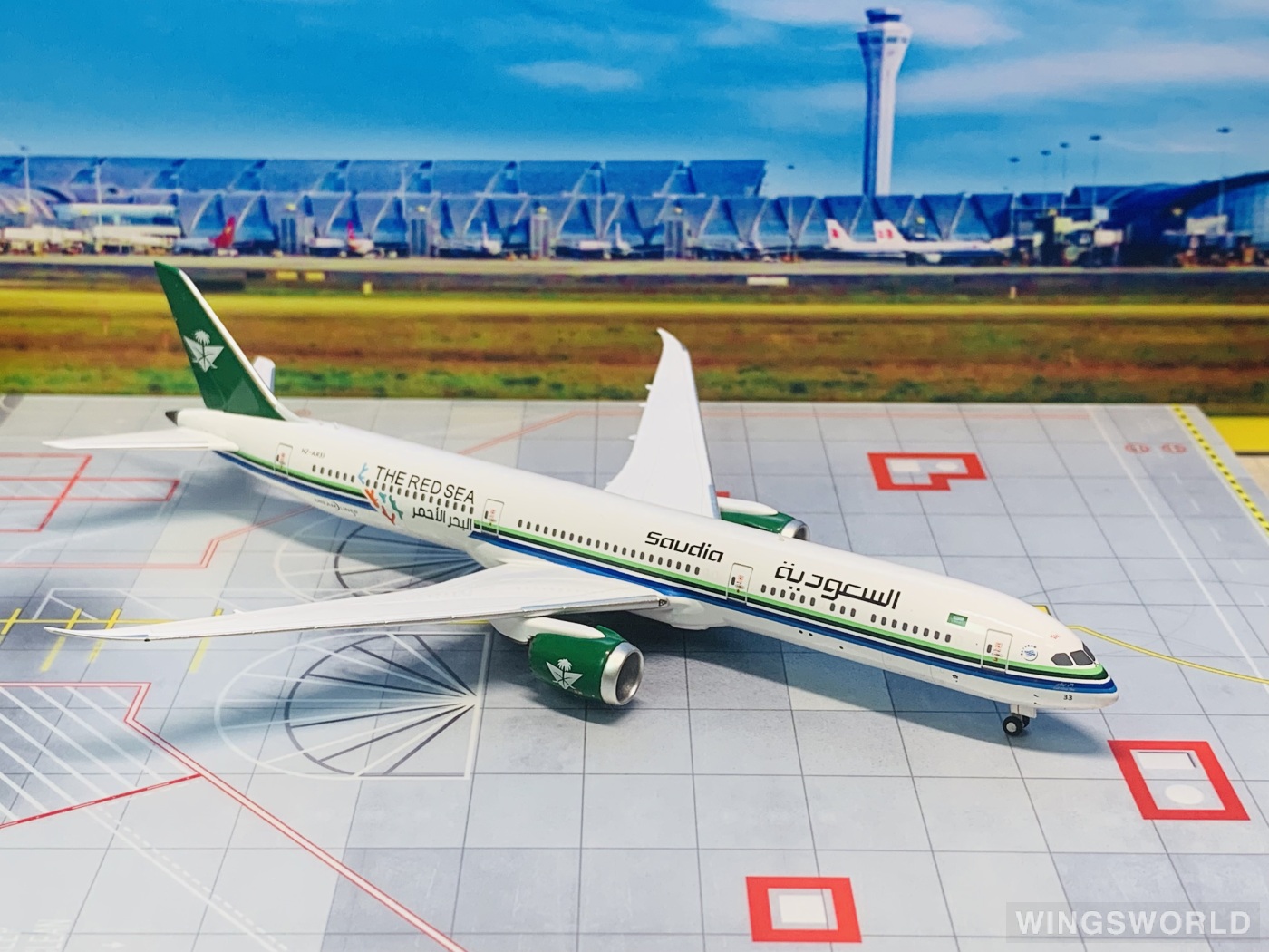 NGmodels 1:400 NG56027 Saudia 沙特阿拉伯航空 Boeing 787-10 HZ-AR33