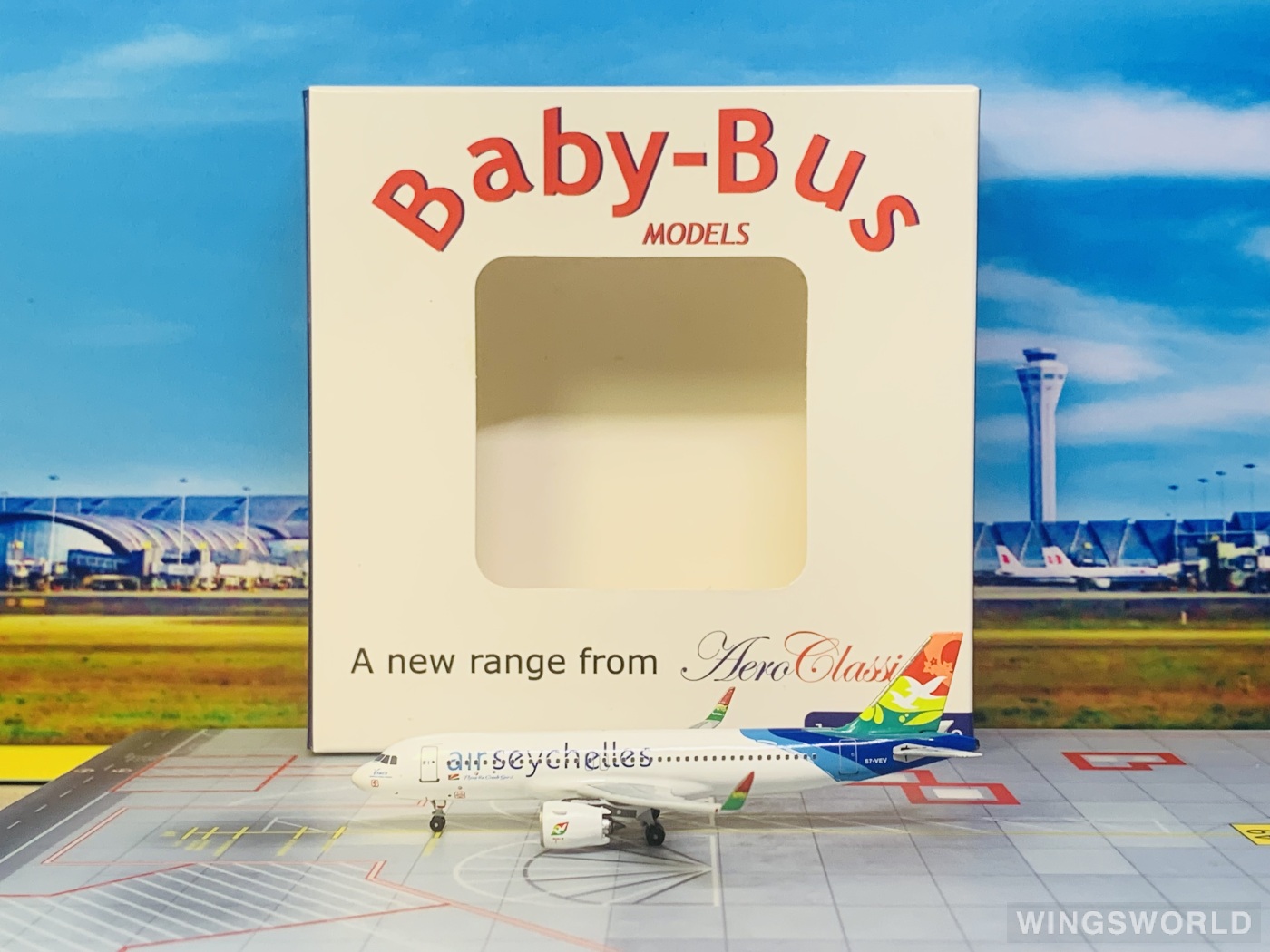 AeroClassics 1:400 AC419925 Air Seychelles 塞舌尔航空 Airbus A320neo S7-VEV