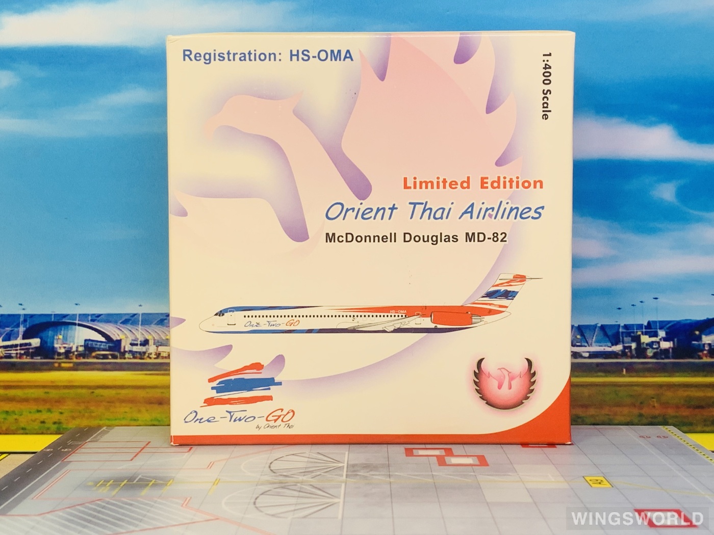 Phoenix 1:400 PH10105 Orient Thai 泰国东方航空 McDonnell Douglas MD-82 HS-OMA