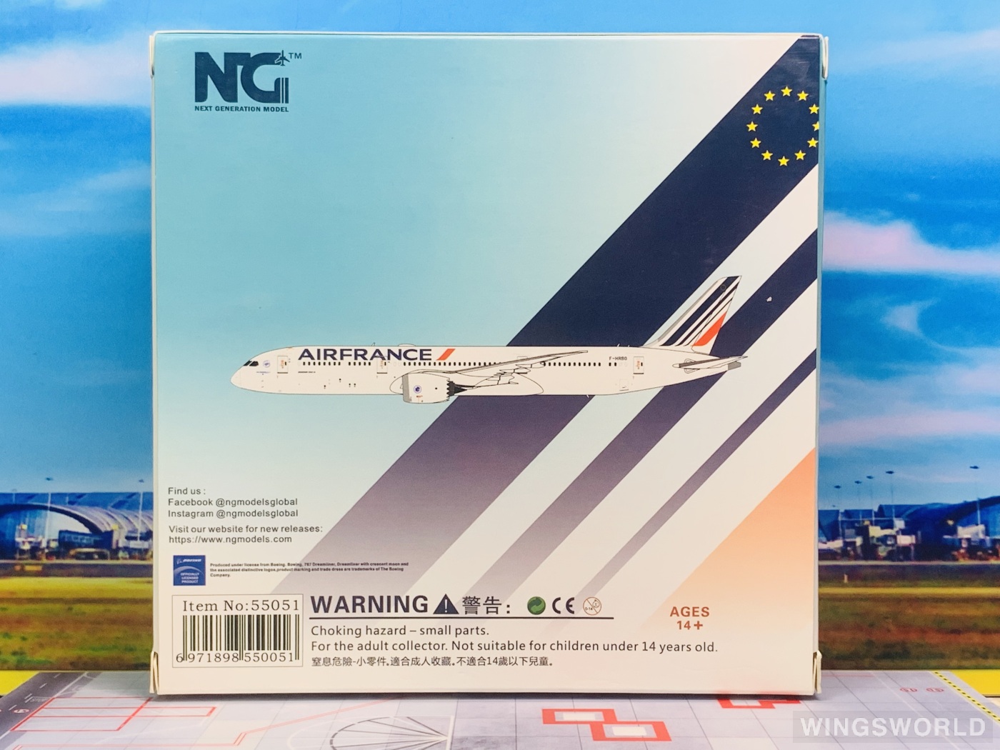 NGmodels 1:400 NG55051 Air France 法国航空 Boeing 787-9 F-HRBG