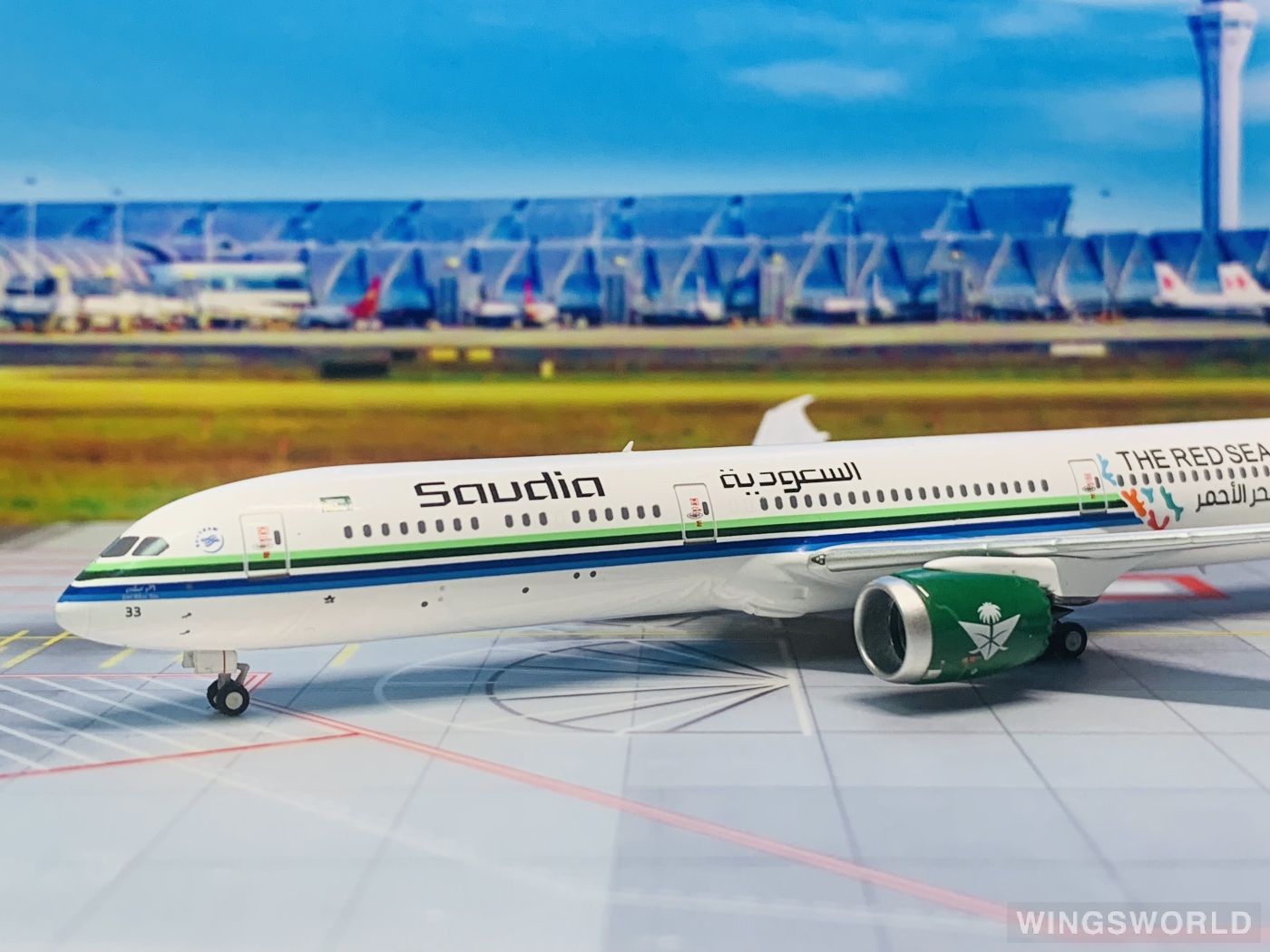 NGmodels 1:400 NG56027 Saudia 沙特阿拉伯航空 Boeing 787-10 HZ-AR33