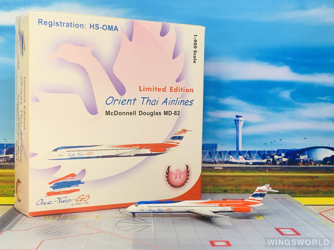 Phoenix 1:400 PH10105 Orient Thai 泰国东方航空 McDonnell Douglas MD-82 HS-OMA