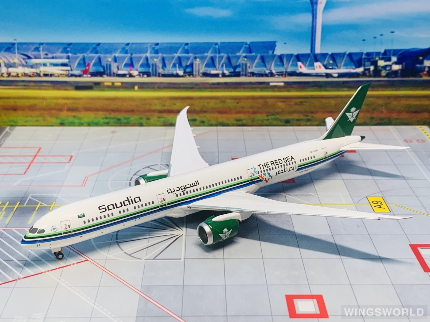 NGmodels 1:400 NG56027 Saudia 沙特阿拉伯航空 Boeing 787-10 HZ-AR33