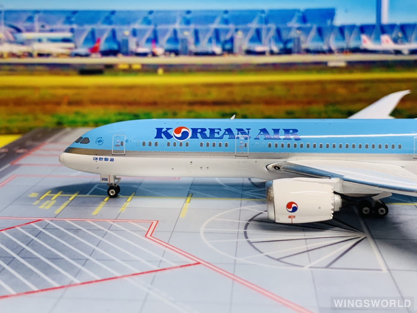 Phoenix 1:400 Boeing 787-9 Korean Air 大韩航空PH04235 HL7206 的