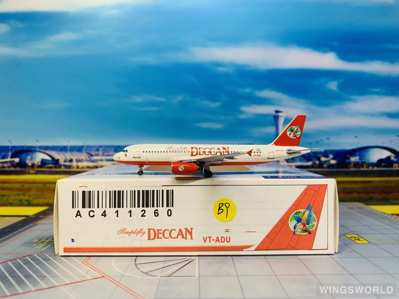 AeroClassics 1:400 AC411260 Simplifly Deccan 德干航空 Airbus A320 VT-ADU