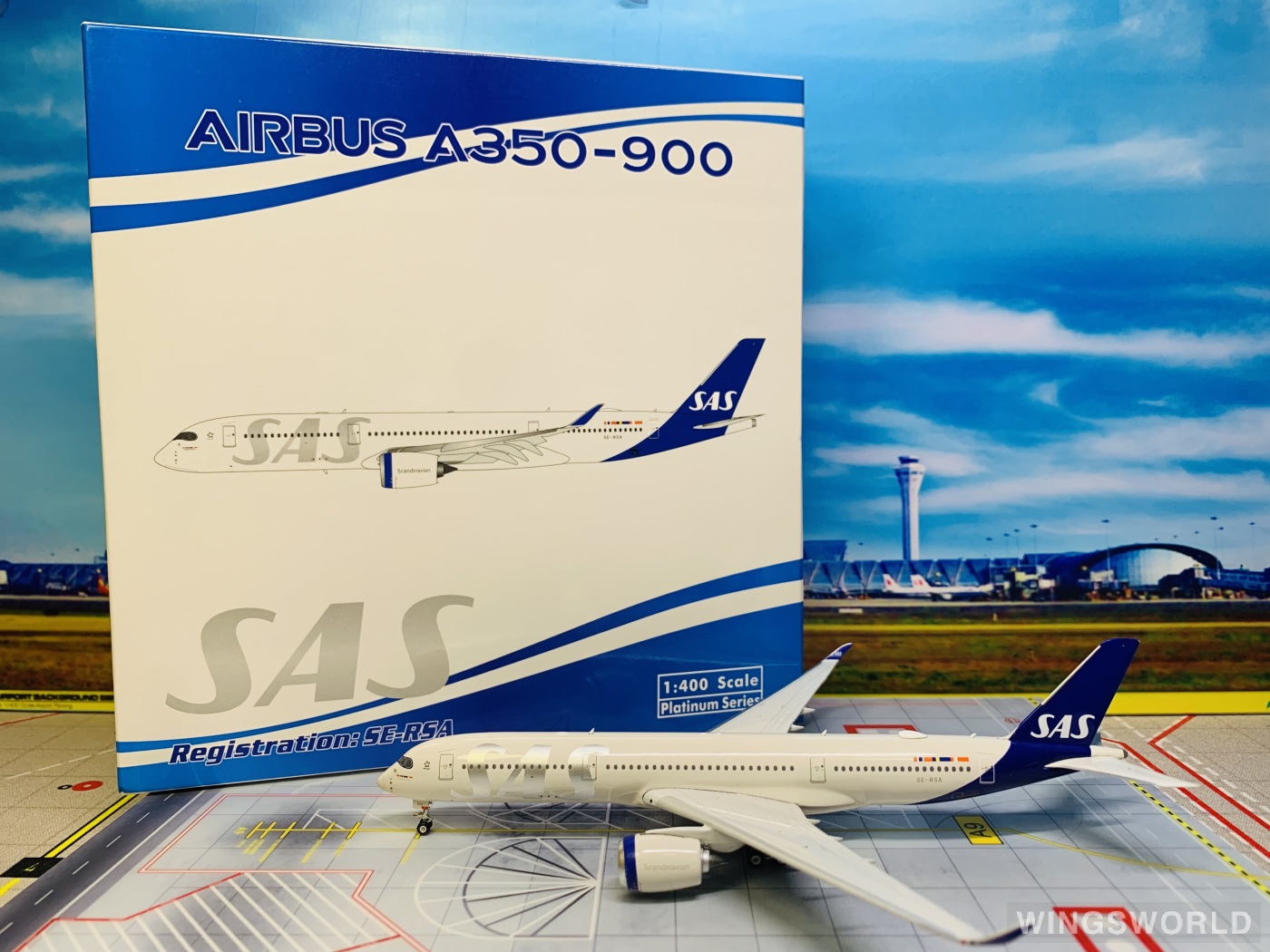 Phoenix 1:400 PH11581 SAS 北欧航空 Airbus A350-900 SE-RSA