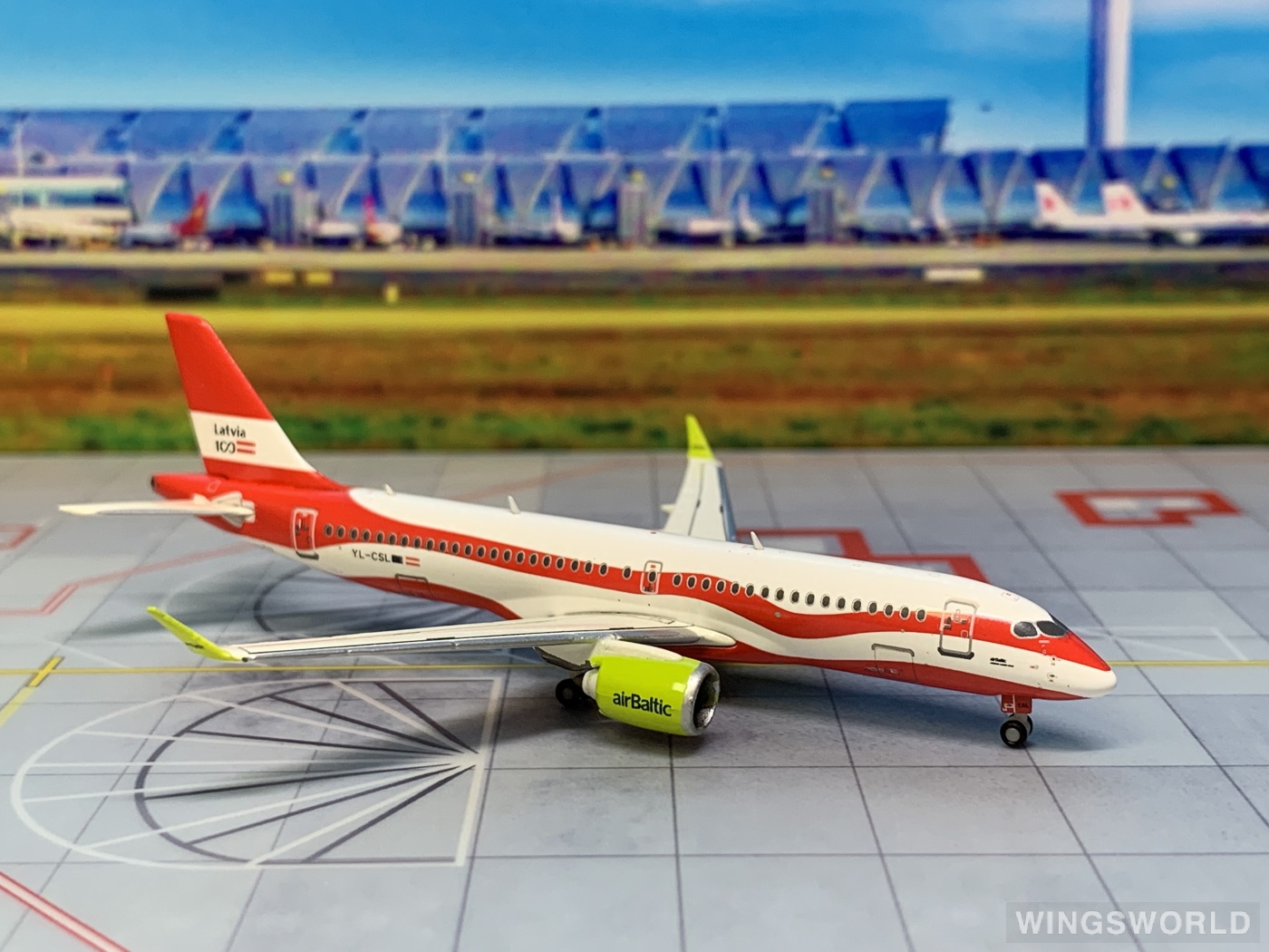 Geminijets 1:400 GJBTI1839 airBaltic 波罗的海航空 Airbus A220-300 YL-CSL