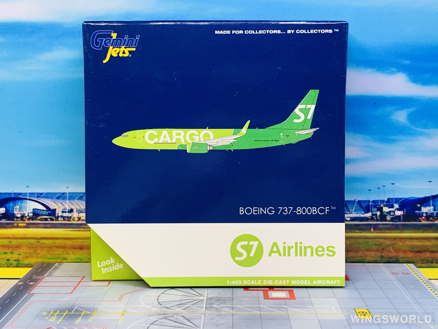 Geminijets 1:400 GJSBI2004 S7 Airlines 西伯利亚航空 Boeing 737-800 VP-BEN