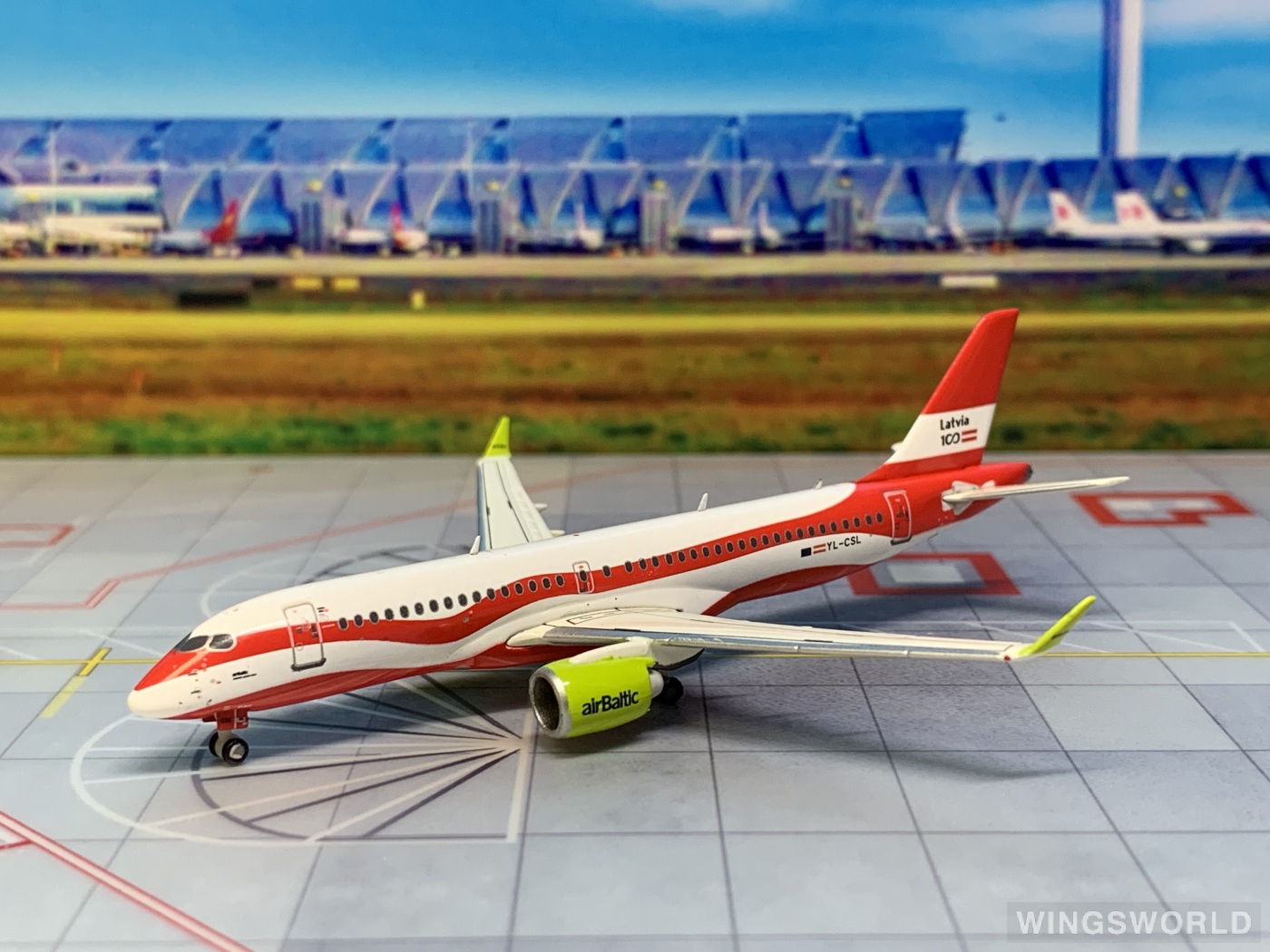 Geminijets 1:400 GJBTI1839 airBaltic 波罗的海航空 Airbus A220-300 YL-CSL
