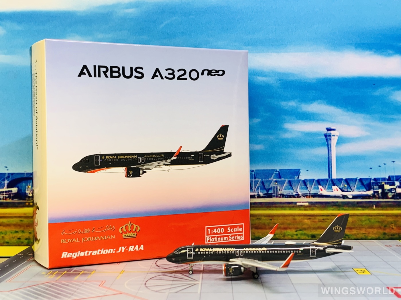 Phoenix 1:400 PH11969 Royal Jordanian Airlines 皇家约旦航空 Airbus A320neo JY-RAA