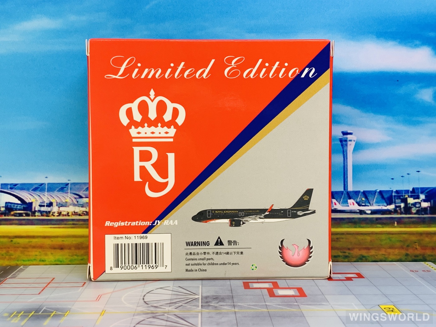 Phoenix 1:400 PH11969 Royal Jordanian Airlines 皇家约旦航空 Airbus A320neo JY-RAA