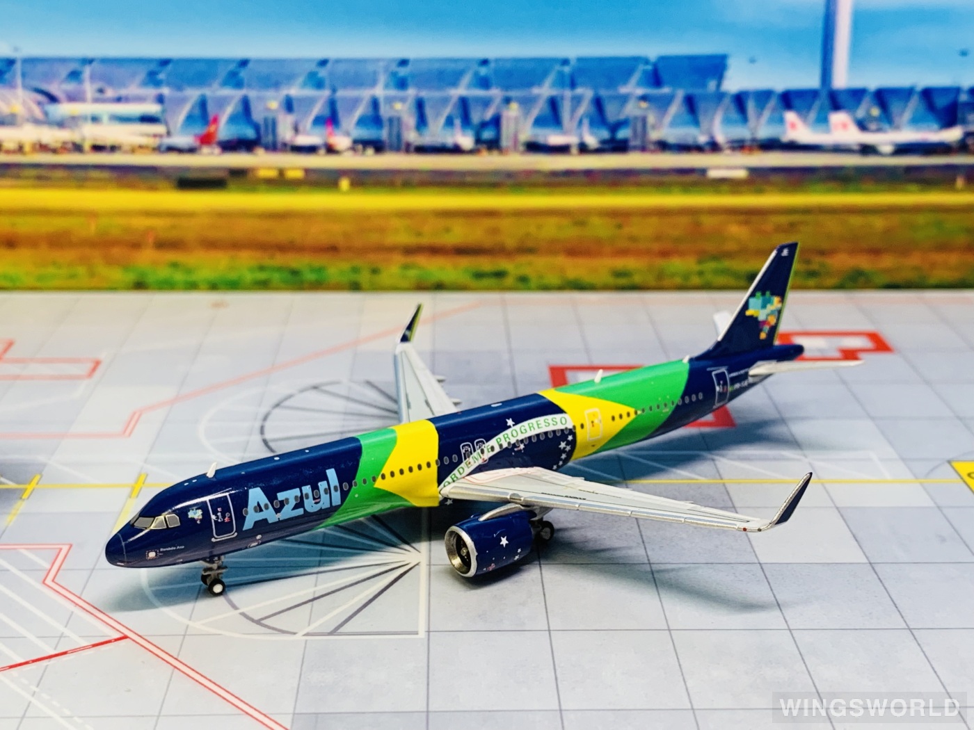 Geminijets 1:400 GJAZU2073 Azul 蓝色巴西航空 Airbus A321neo PR-YJE