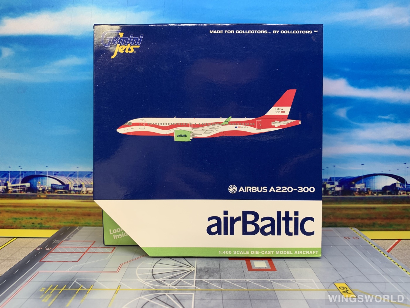 Geminijets 1:400 GJBTI1839 airBaltic 波罗的海航空 Airbus A220-300 YL-CSL