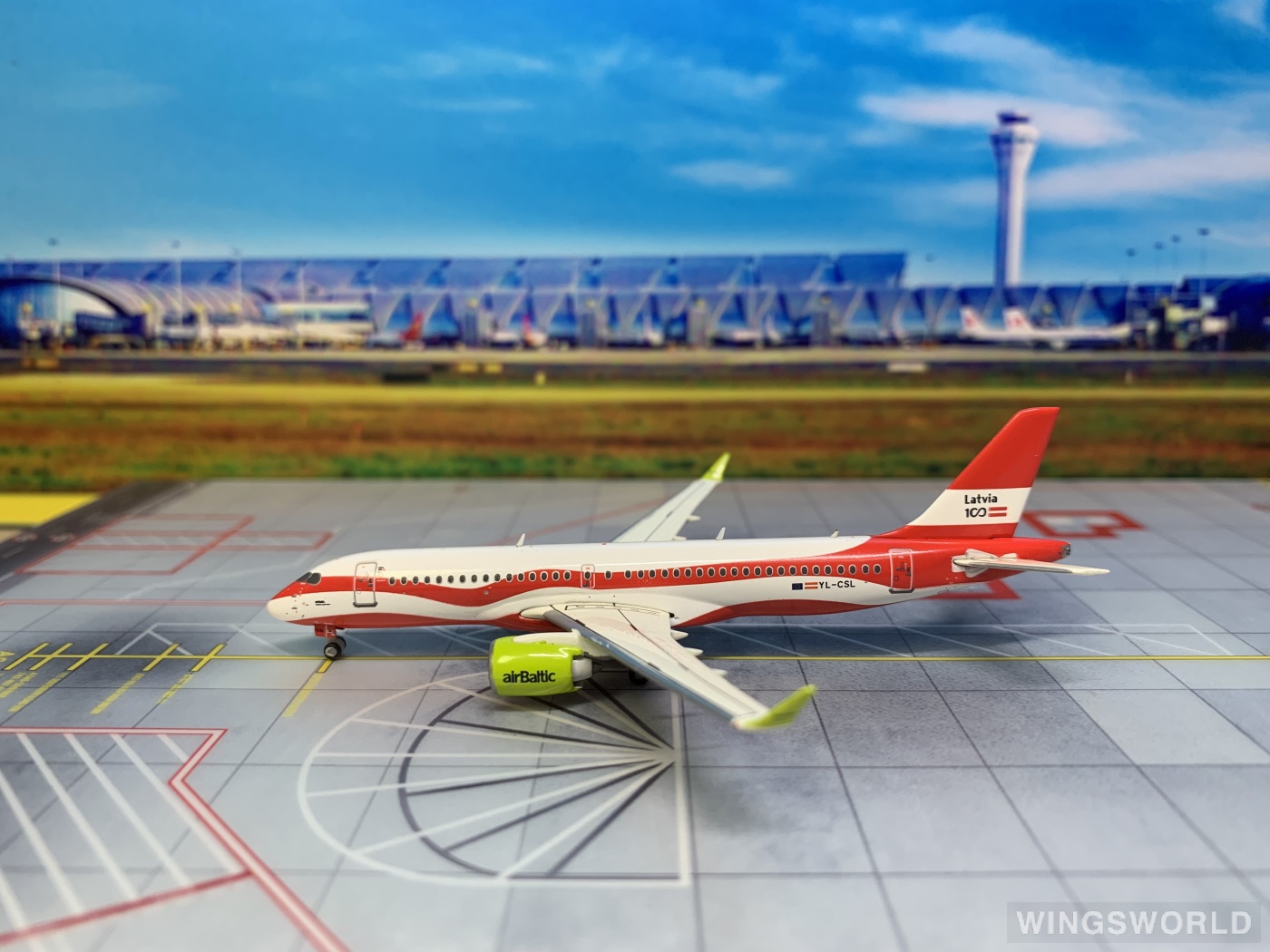 Geminijets 1:400 GJBTI1839 airBaltic 波罗的海航空 Airbus A220-300 YL-CSL