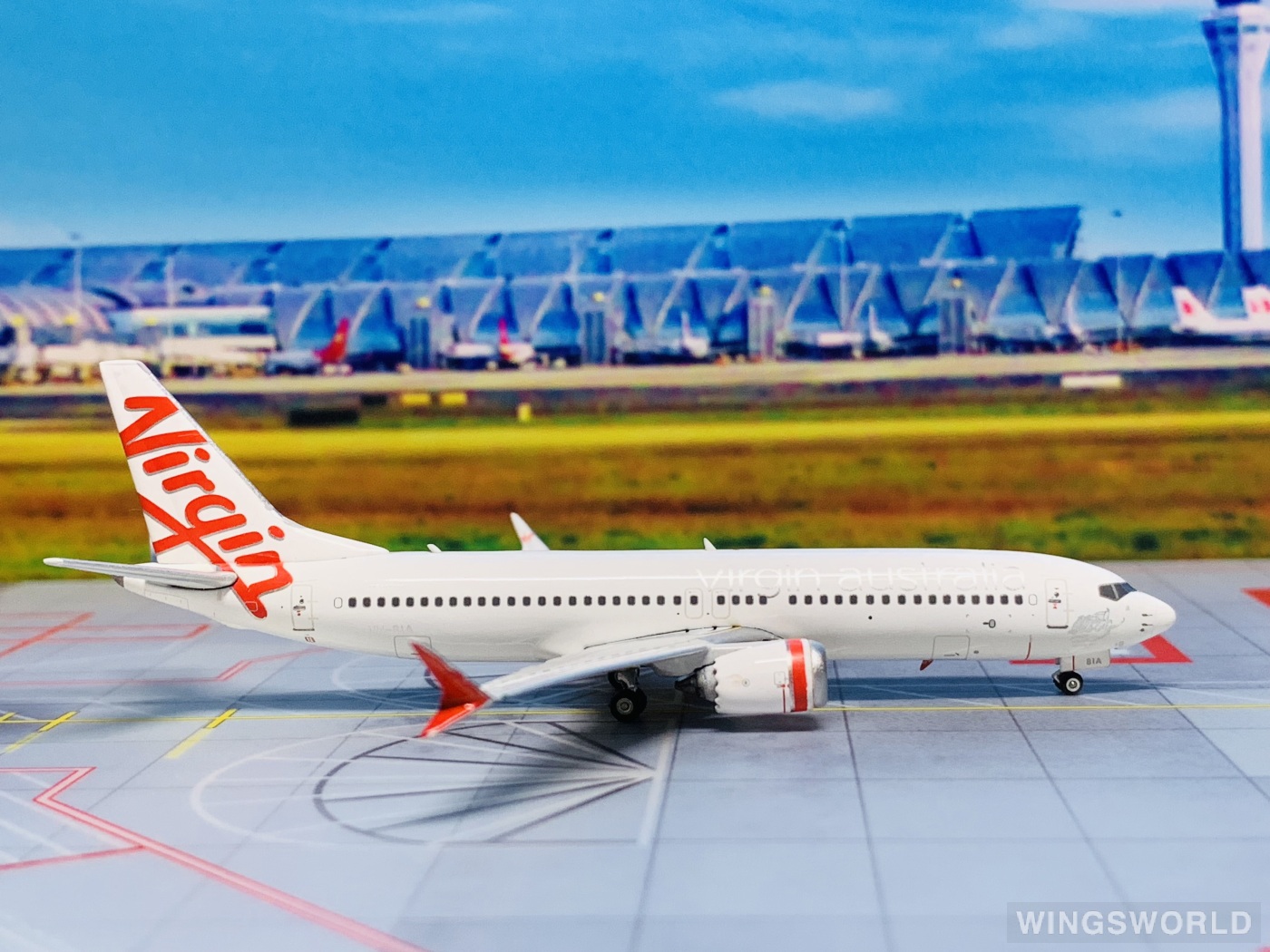 Phoenix 1:400 PH11809 Virgin Australia 维珍澳大利亚航空 Boeing 737 MAX 8 VH-8IA