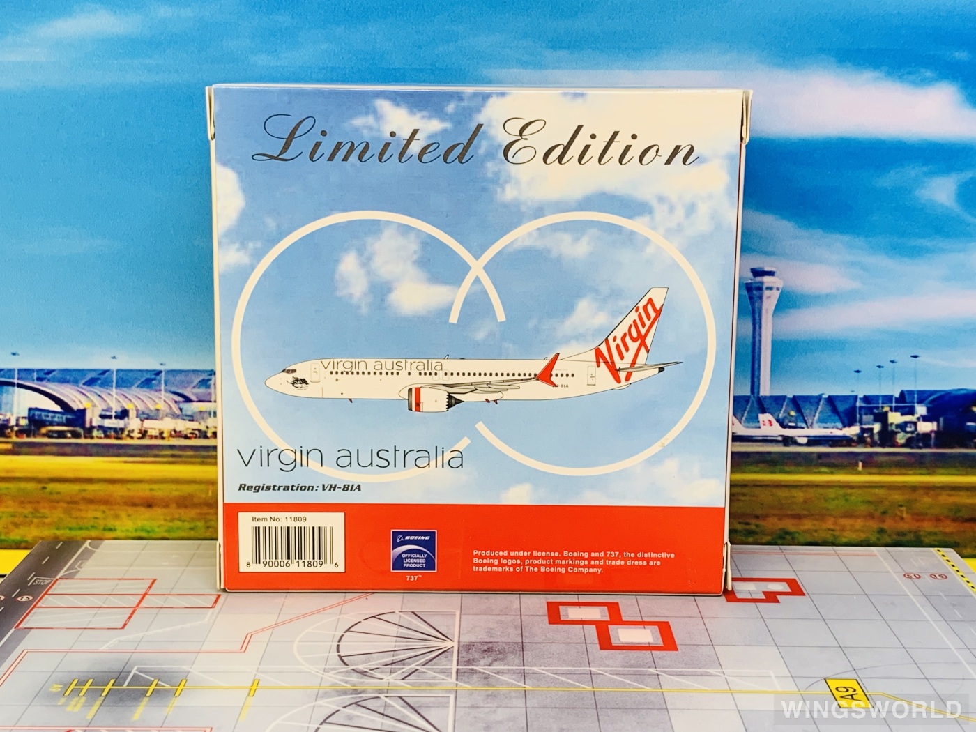 Phoenix 1:400 PH11809 Virgin Australia 维珍澳大利亚航空 Boeing 737 MAX 8 VH-8IA