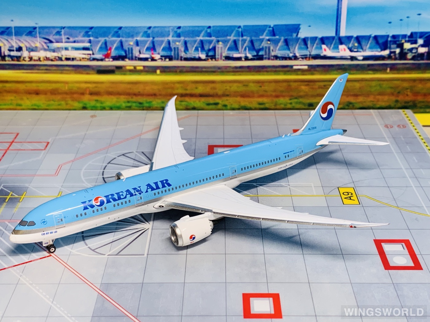 Phoenix 1:400 PH04235 Korean Air 大韩航空 Boeing 787-9 HL7206
