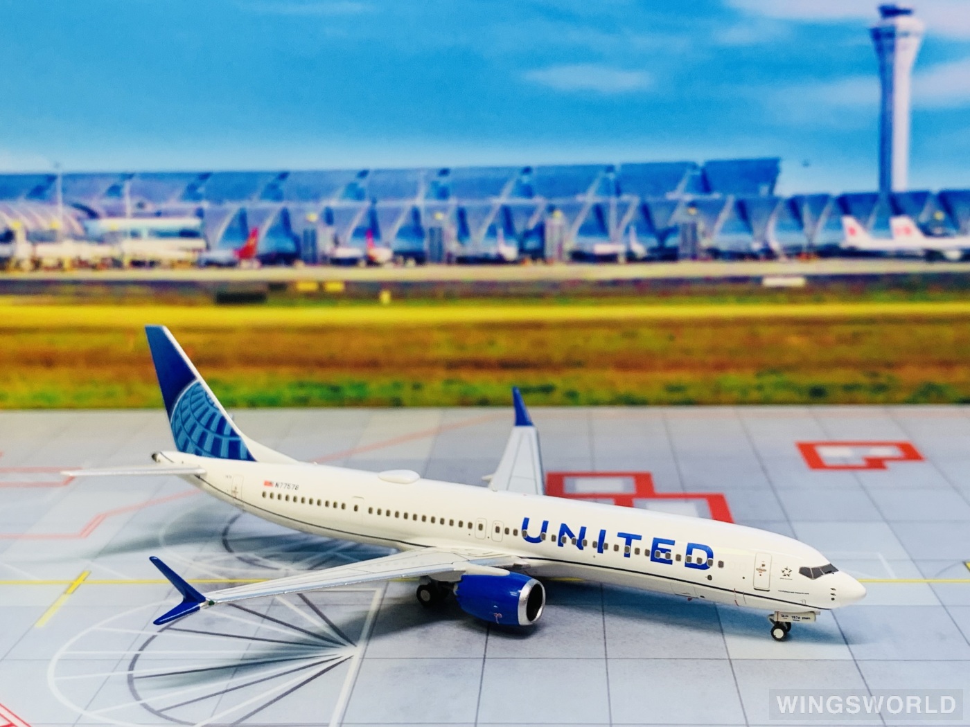 NGmodels 1:400 NG89013 United Airlines 美国联合航空 Boeing 737 MAX 9 N77578