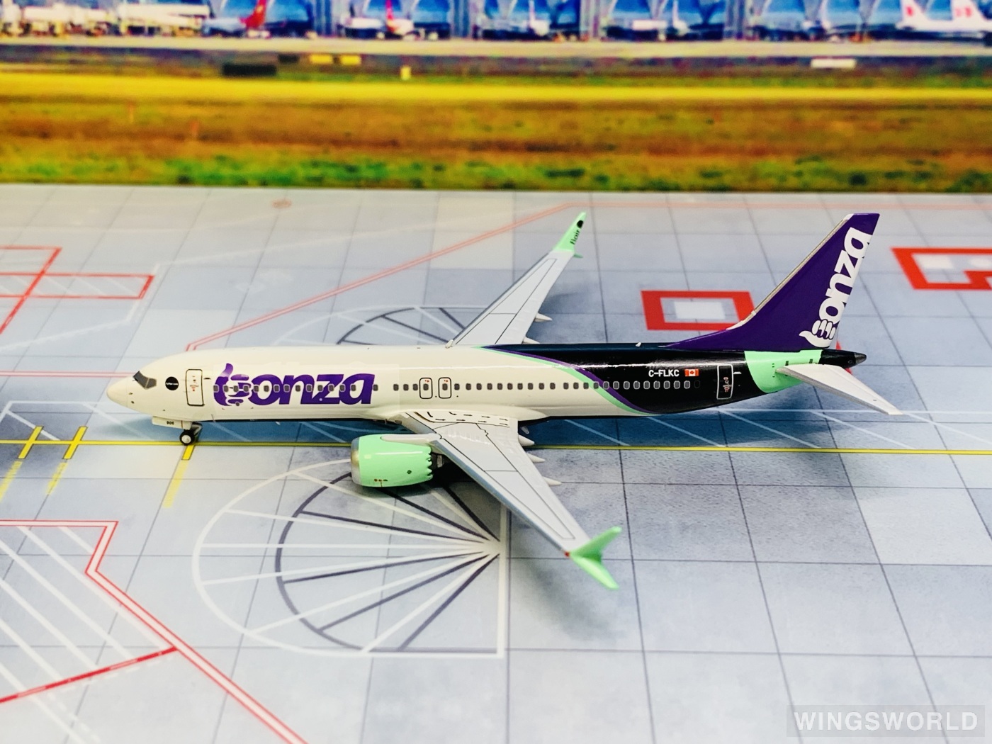NGmodels 1:400 NG88032 Flair Airlines 天才航空 Boeing 737 MAX 8 C-FLKC