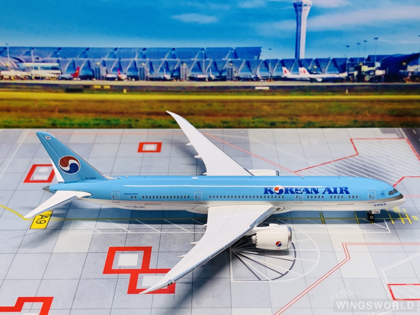 Phoenix 1:400 PH04235 Korean Air 大韩航空 Boeing 787-9 HL7206