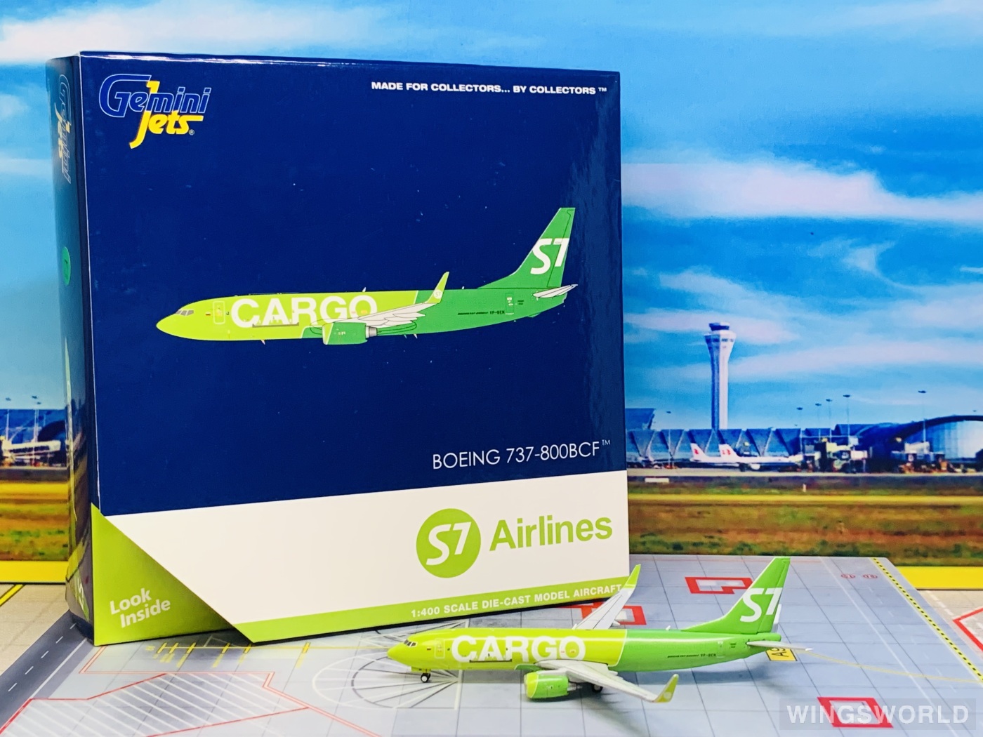 Geminijets 1:400 GJSBI2004 S7 Airlines 西伯利亚航空 Boeing 737-800 VP-BEN