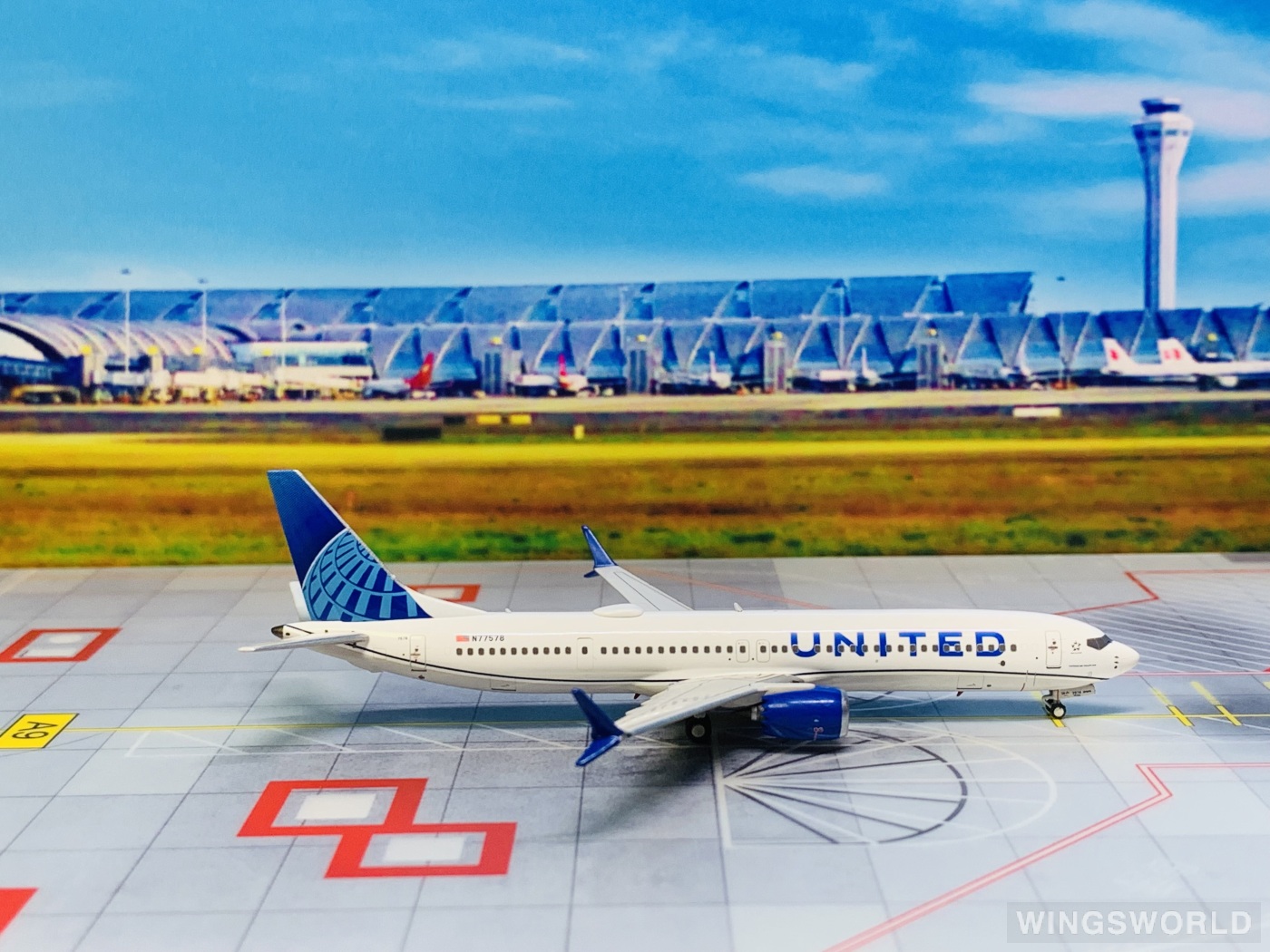 NGmodels 1:400 NG89013 United Airlines 美国联合航空 Boeing 737 MAX 9 N77578