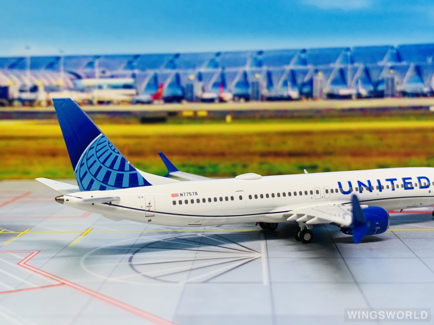 NGmodels 1:400 NG89013 United Airlines 美国联合航空 Boeing 737 MAX 9 N77578