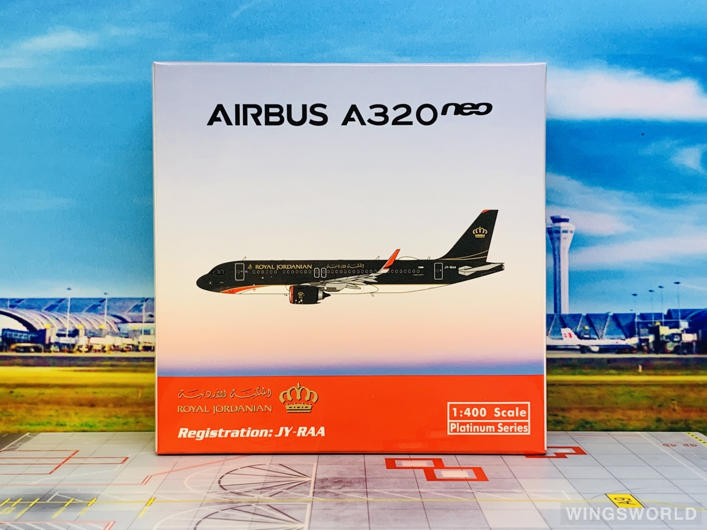 Phoenix 1:400 PH11969 Royal Jordanian Airlines 皇家约旦航空 Airbus A320neo JY-RAA